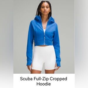 Lululemon Scuba Full-Zip Cropped Hoodie